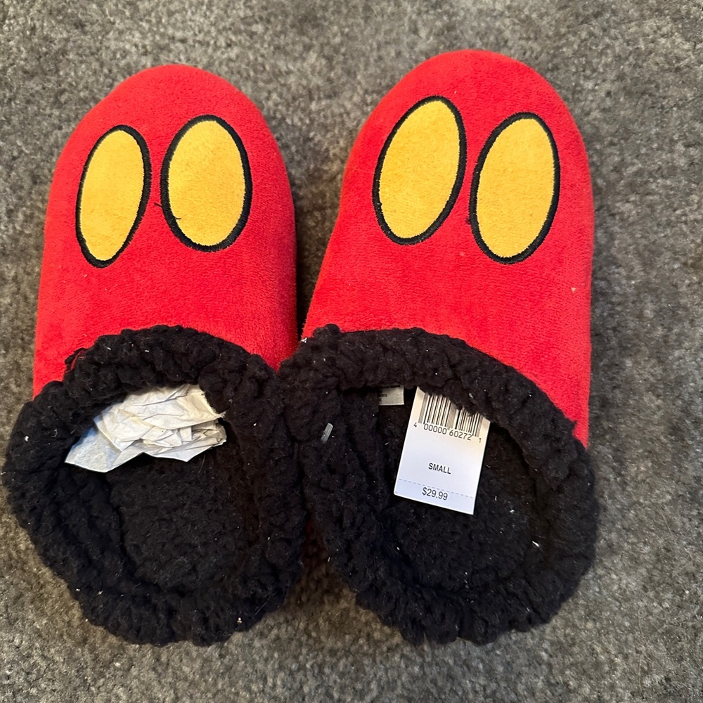 Disney Mickey Mouse Red Slippers